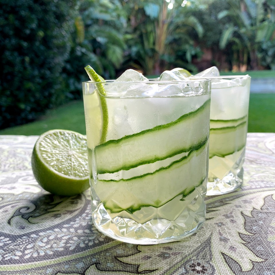 Elderflower Cucumber Gin Spritz Cabana LIfestyle