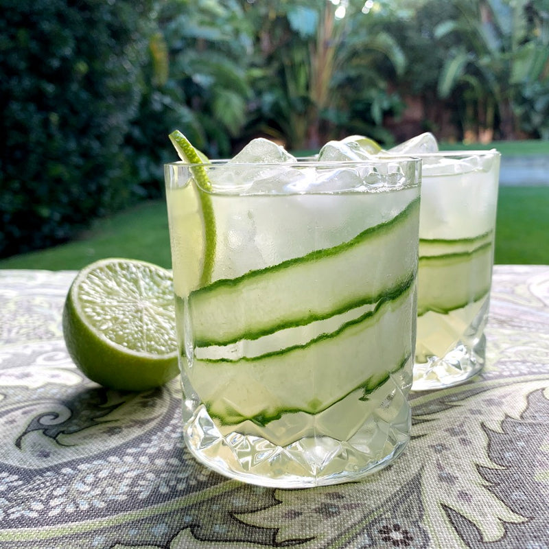 Elderflower Cucumber Gin Spritz Cabana LIfestyle