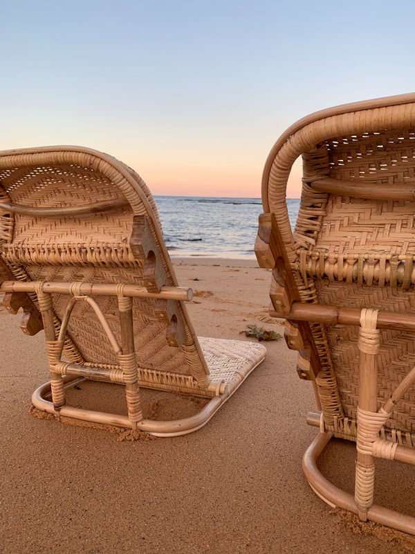 Wicker beach deals chair